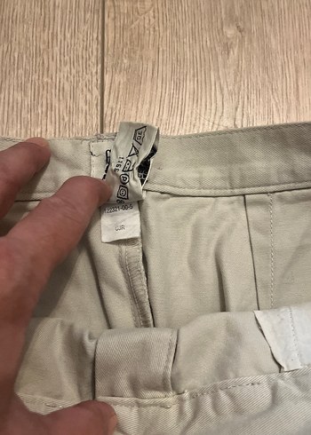 m Beden ten rengi Renk GAP Düğmeli Bej Midi Keten Etek 38-40