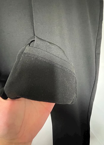 Düz Siyah Kadın Tayt - Görsel 3