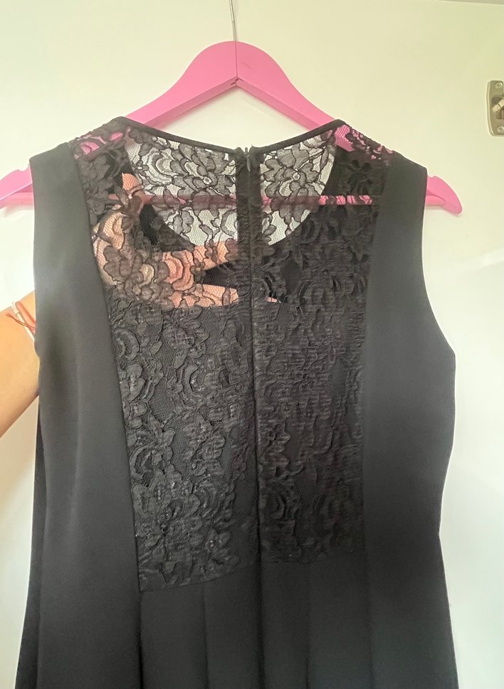 Sıfır Kol dantel detaylı özel gün elbisesi - Görsel 4