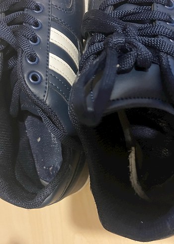 Lacivert Kadın Spor Ayakkabı Çizgili Detaylı - Görsel 2