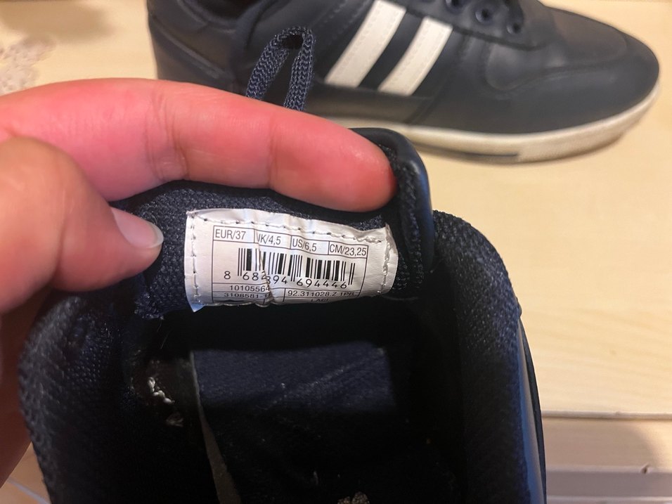 Lacivert Kadın Spor Ayakkabı Çizgili Detaylı - Görsel 4