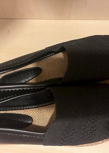 Siyah Örgü Detaylı Kadın Espadril - Görsel 4