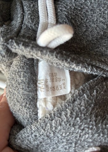 Düğmeli Kapüşonlu Gri Erkek Çocuk Kabanı - Görsel 5