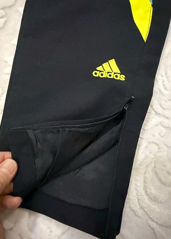 Erkek Siyah Sarı Fermuarlı Eşofman Altı - Görsel 3