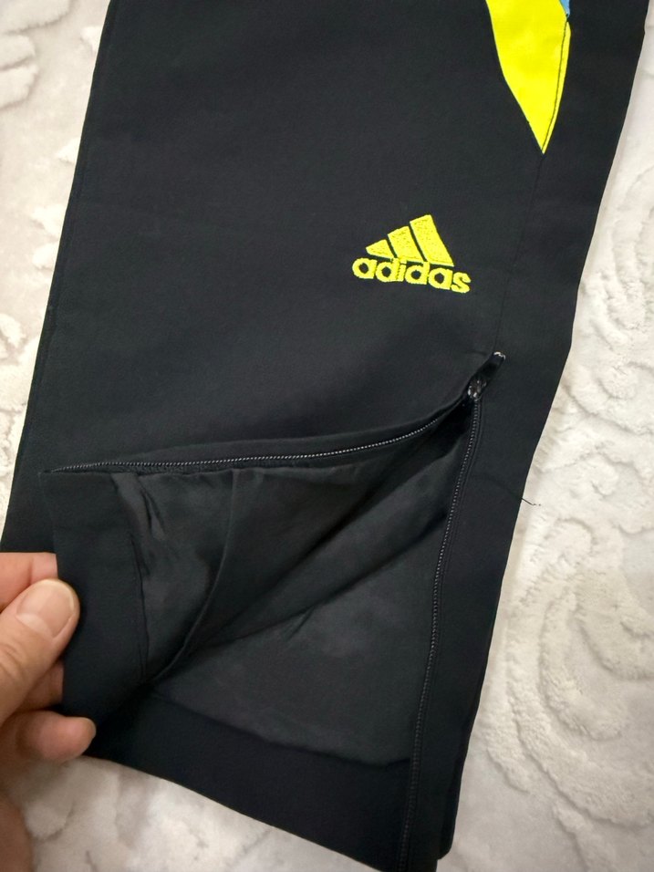 Erkek Siyah Sarı Fermuarlı Eşofman Altı - Görsel 3