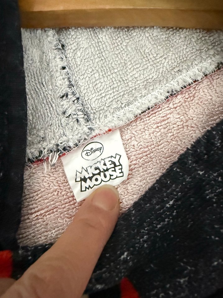 Kırmızı Mickey Mouse Baskılı Çocuk Bornozu - Görsel 5