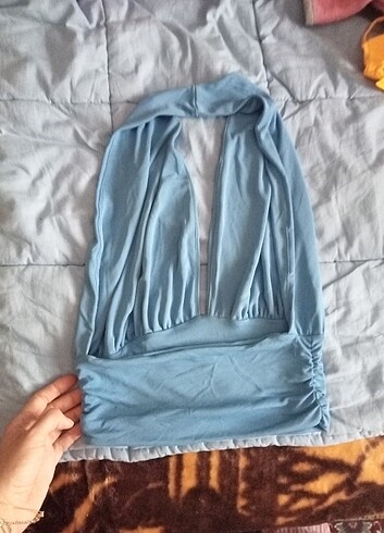 Zara Bebek mavisi crop sıfır ürün hiç giyilmedi s-m-l bedenlere uyar 