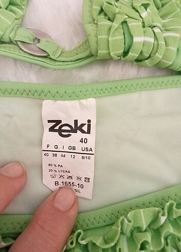 l Beden Zeki triko bikini sıfır urundur