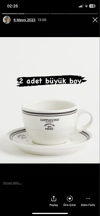 2 tabak 2 fincan