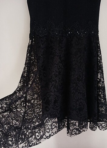 Siyah abiye elbise - Görsel 6