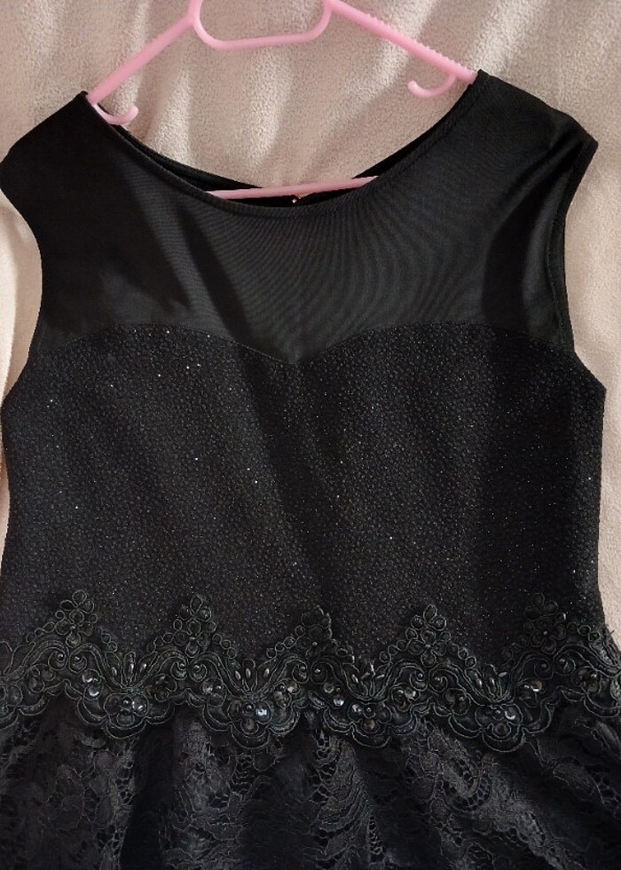 Siyah abiye elbise - Görsel 4