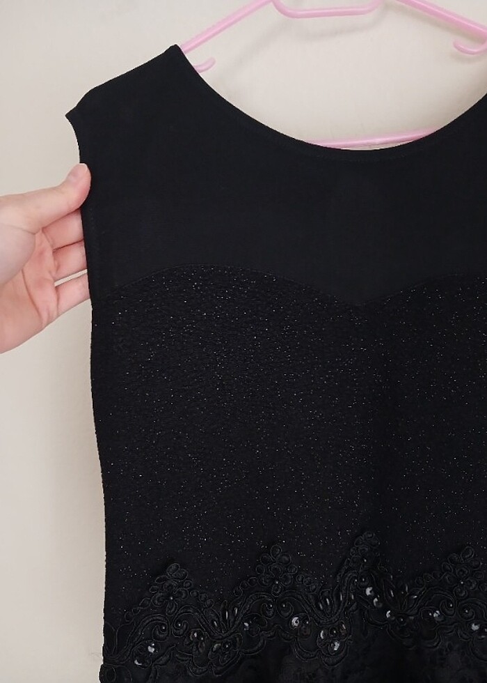 Siyah abiye elbise - Görsel 5