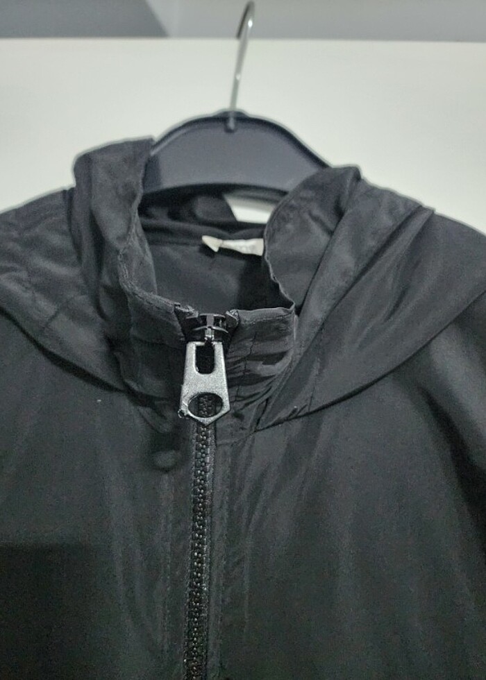 38 40 beden kapüşonlu fermuarlı ceket  - Görsel 3