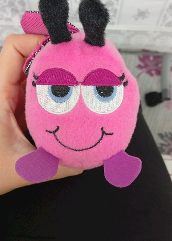 Pembe Renkli Peluş Oyuncak Anahtarlık