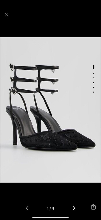 bershka taşlı stiletto