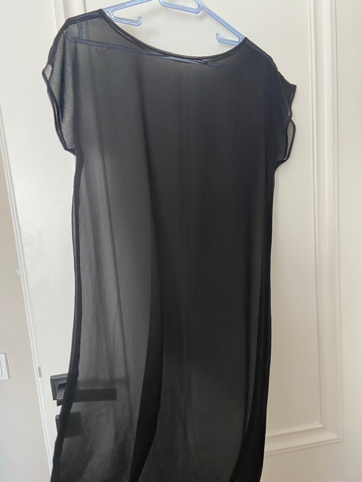 Siyah Transparan Pareo/Plaj Elbisesi - Görsel 2