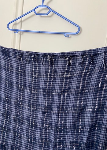 Kadın Mavi Bohem Bağlamalı Şal/Atkı/Fular - Görsel 2