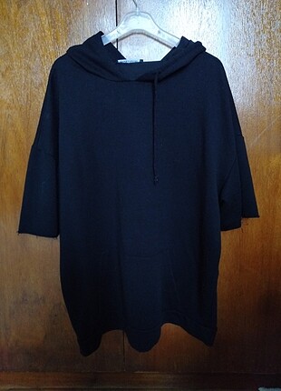 Oversize Kısa Kol Sweatshirt