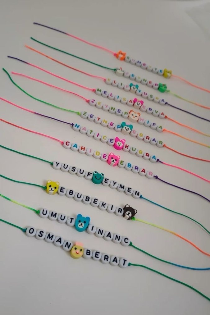 Renkli Boncuklu Çocuk Bileklikleri - Görsel 2