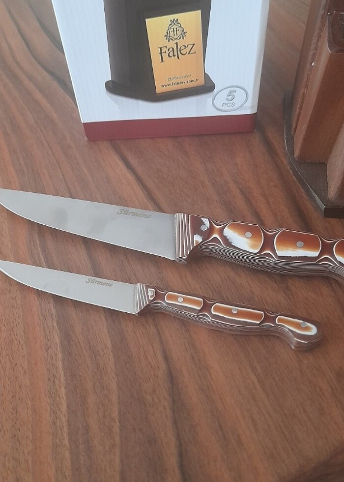  Sıfır takim Denizli yatağan sürmene bıçak seti  - Görsel 4