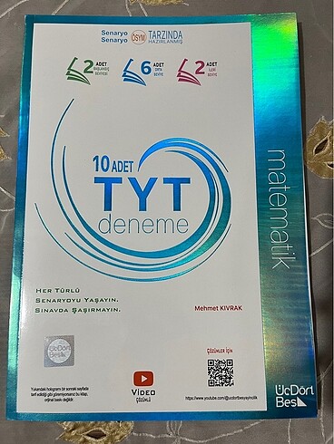 ÜçDörtBeş Yayınları TYT Matematik Denemesi