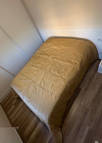 Bej Parlak Düz Yatak Örtüsü PERSAN - Görsel 4