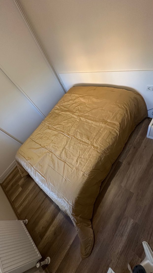 Bej Parlak Düz Yatak Örtüsü PERSAN - Görsel 4