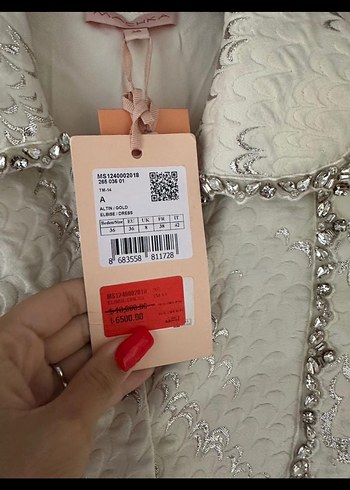 Taş İşlemeli Jakarlı Mini Elbise - Görsel 6