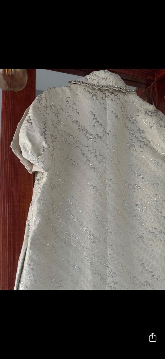 Taş İşlemeli Jakarlı Mini Elbise - Görsel 2