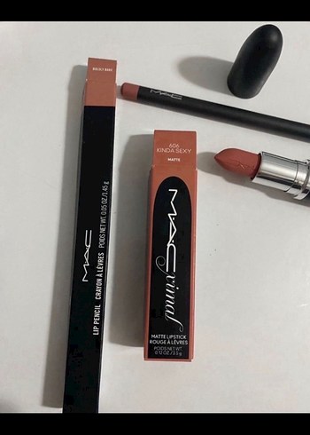 MAC Mat Dudak Kalemi Bej Ton ve ruj - Görsel 2