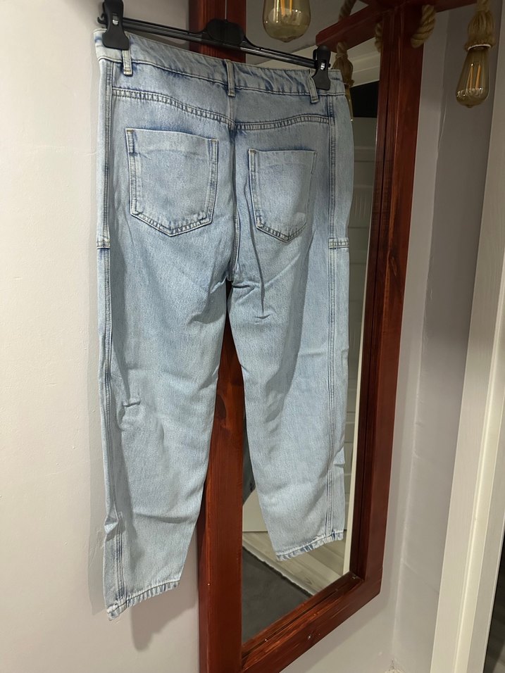 Geniş Kesim Midi Kadın Kot Pantolon - Görsel 2