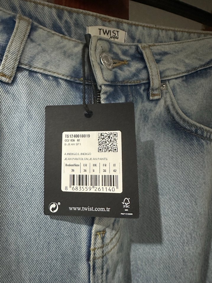 Geniş Kesim Midi Kadın Kot Pantolon - Görsel 3