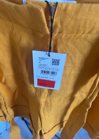 Sarı Kuşaklı Kısa Şort - Görsel 5