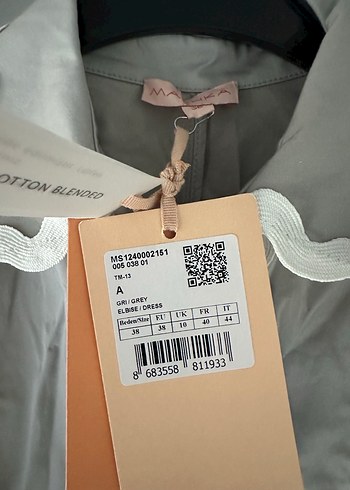 Nakışlı, kısa kollu uzun elbise - Görsel 4