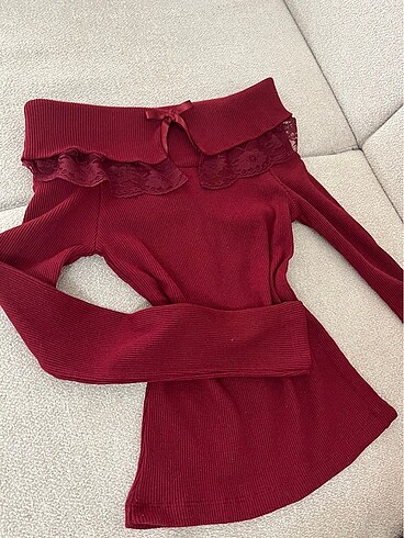 Bordo shein bluz