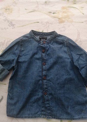 LC Waikiki Erkek Çocuk Lacivert Denim Gömlek