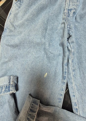 s Beden mavi Renk Düğmeli Mavi Denim Kadın Uzun Tulum