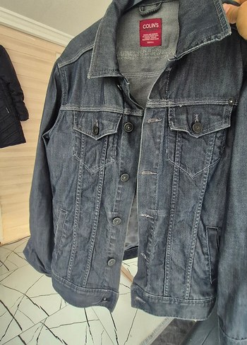 Colin's Colins Gri Dugmeli Kadin Denim Ceket
