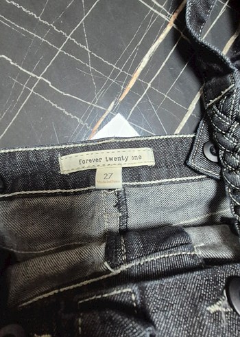 Kızlar İçin  Denim Askılı Tulum - Görsel 7