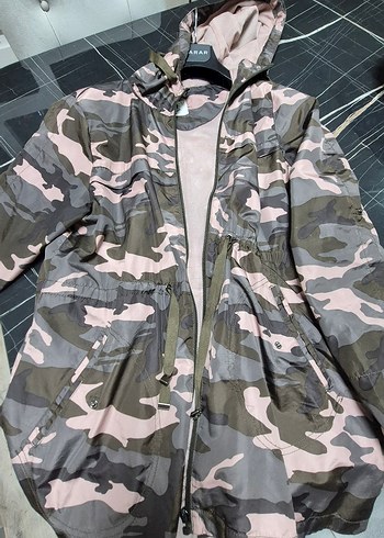 Kadın Kamuflaj Desenli yagmurluk - Görsel 5