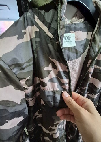 Kadın Kamuflaj Desenli yagmurluk - Görsel 2