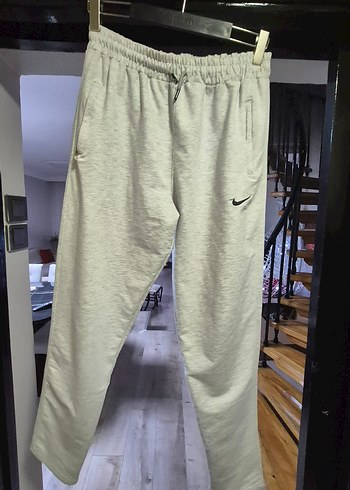 Gri Nike  Bol Kesim Eşofman Altı - Görsel 4