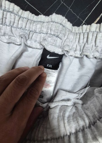 Gri Nike  Bol Kesim Eşofman Altı - Görsel 7