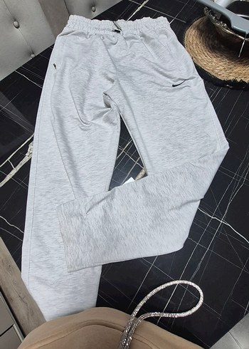 Gri Nike  Bol Kesim Eşofman Altı - Görsel 9