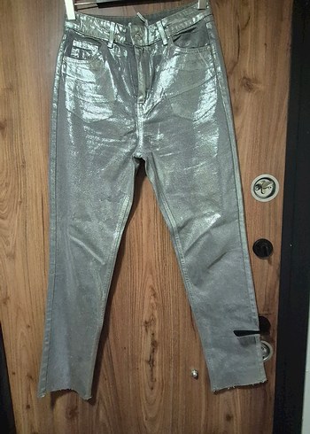 metalik Denim Kadın Pantolon - Görsel 10
