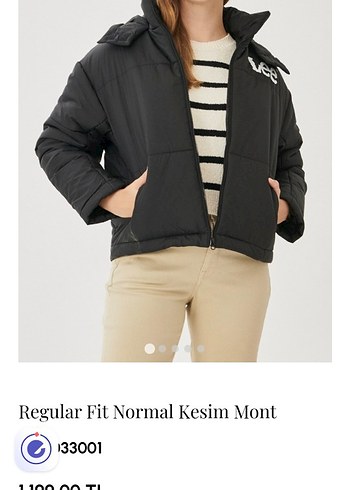 Lee Siyah Kadın Kışlık Mont - Görsel 10