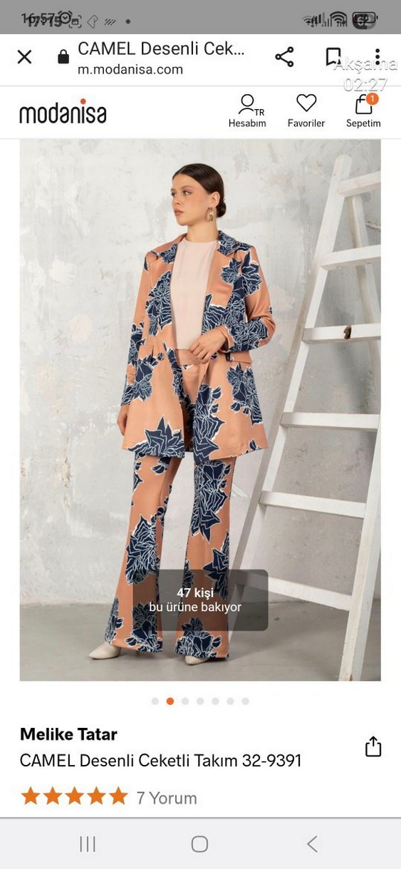 Bohem Tarzı Bağlama Desenli Kadın Pantolon - Görsel 4