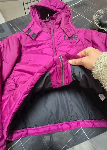 Lee Kadın Koyu Pembe Kısa Mont - Görsel 5