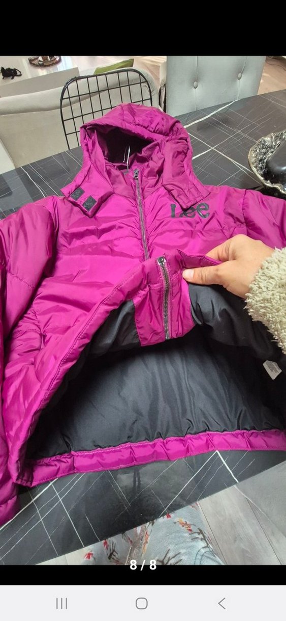 Lee Kadın Koyu Pembe Kısa Mont - Görsel 5