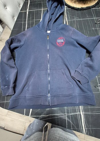USPA Lacivert Fermuarlı Erkek Sweatshirt - Görsel 5